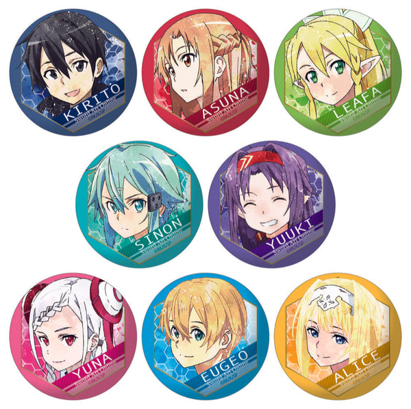 『 ソードアート・オンライン』ウェットカラーシリーズ 缶バッジ BOX(8個入)